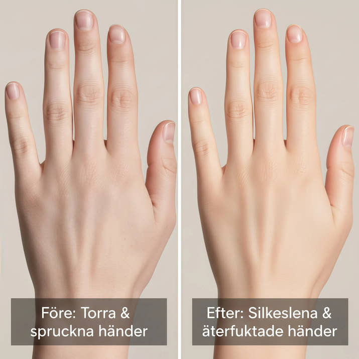 Djupt återfraktande handmask