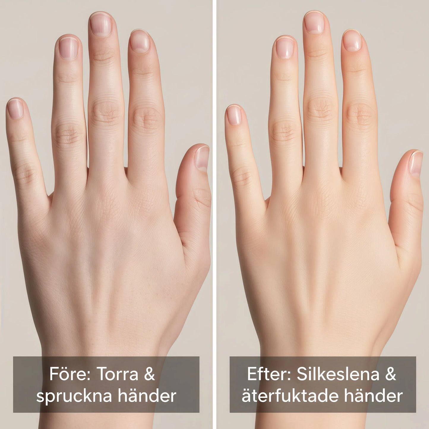 Djupt återfraktande handmask
