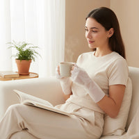 Djupt återfraktande handmask