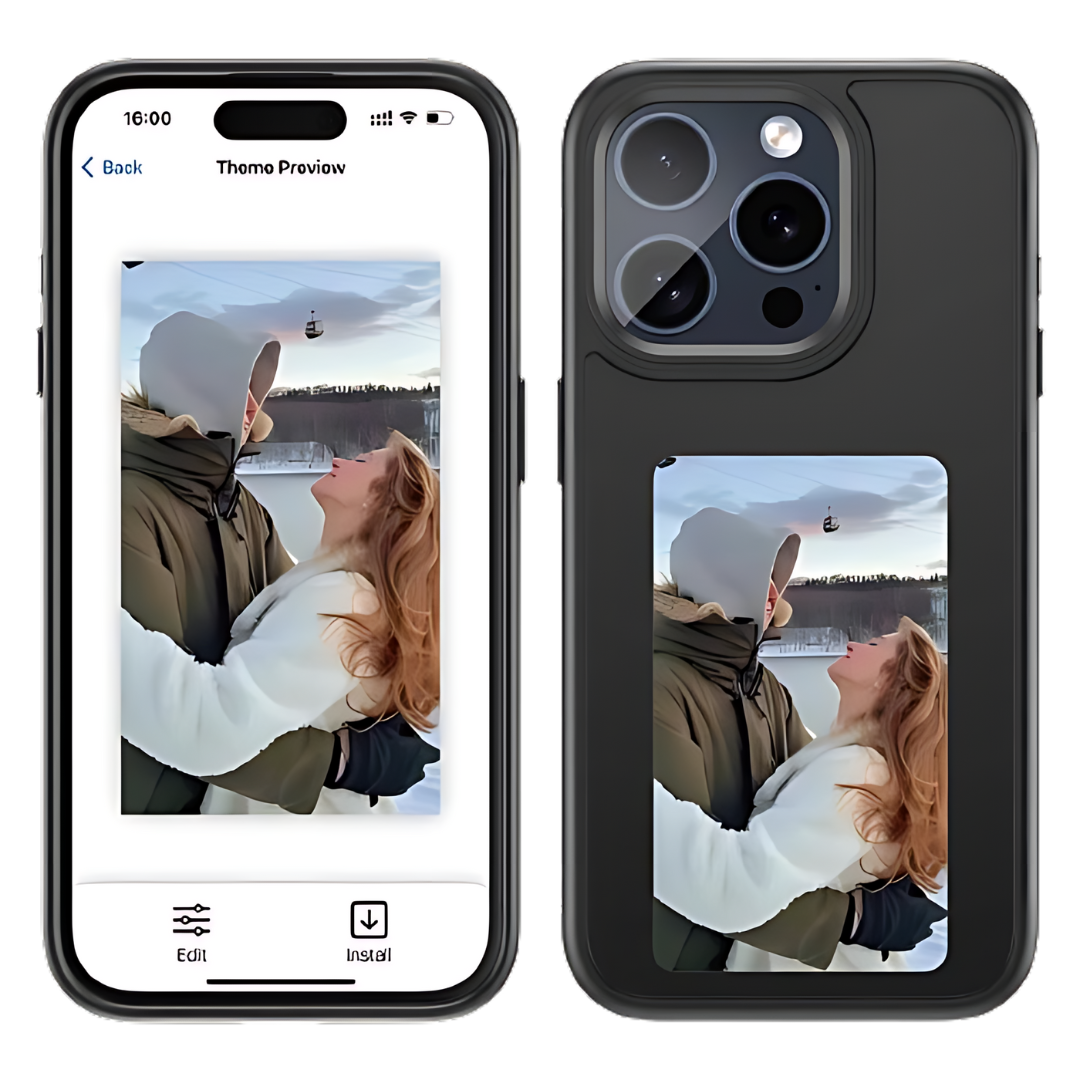 Pixel Case HD - Mobilskal med digital bildram